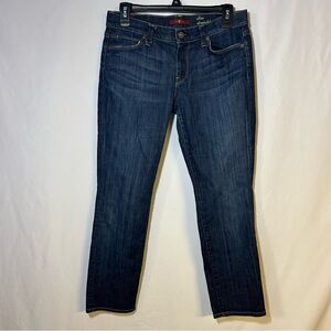 7 for all Mankind Women's Blue Jeans Slim Straight size 28 dark wash